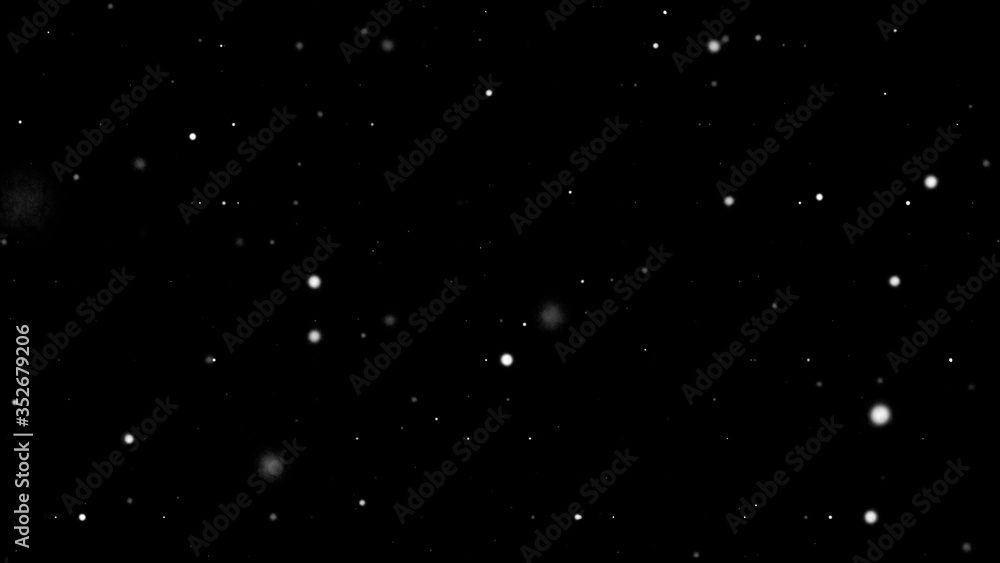 falling snow flakes isolated in black background for overlay falling snow flakes isolated in black background for overlay