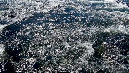 Wallpaper Mural Big river flows during sunny spring day with water stream sound in background. Torontodigital.ca