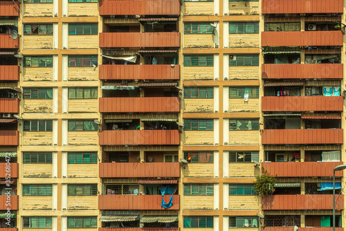Photography Colorful residential building in Kuala Lumpur (Malaysia)
