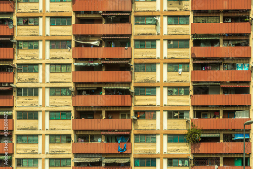 Colorful residential building in Kuala Lumpur  Malaysia 