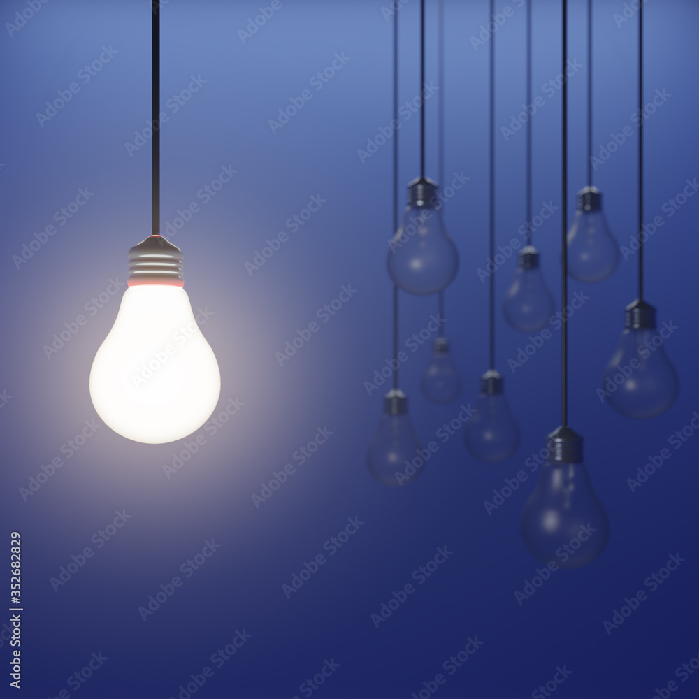light bulb on the wall light bulb on the wall