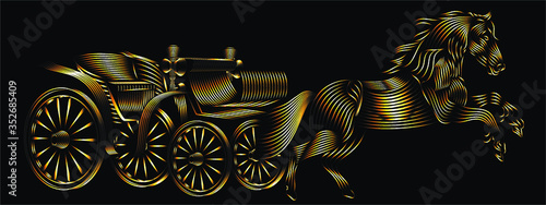 cabriolet vector line art for t-shirt or logo designs