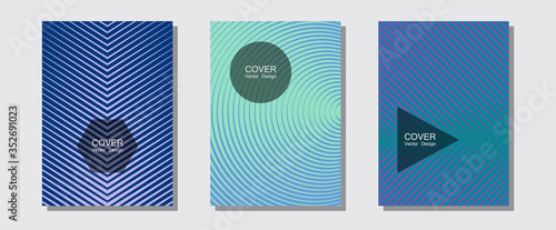 Certificate layouts vector graphic design set.