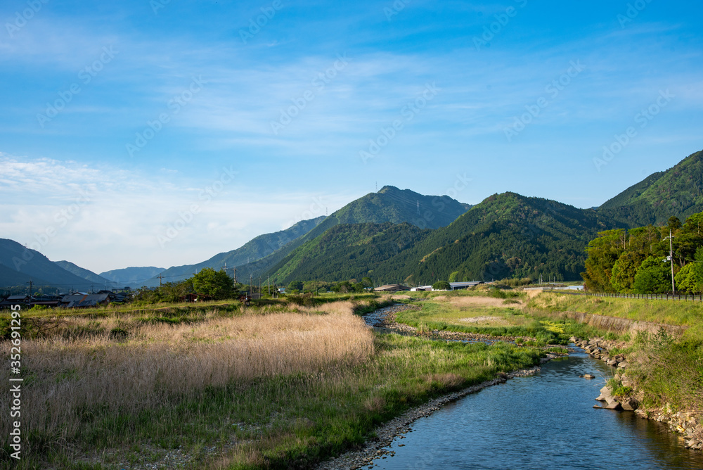 兵庫県・丹波市加古川水系の風景