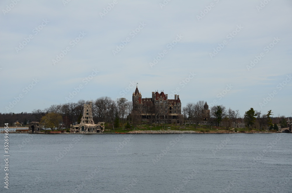 A small island in Saint Lawrence River A small island in Saint Lawrence River