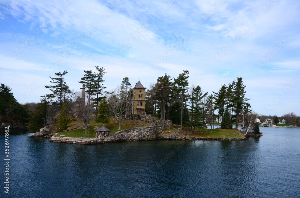 Obraz premium A small island in Saint Lawrence River
