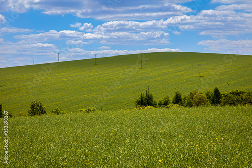 Landscape around the town of Myjava photo