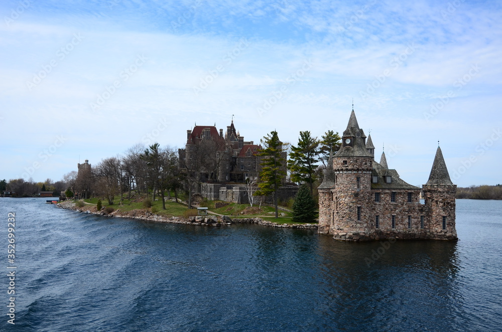 A small island in Saint Lawrence River A small island in Saint Lawrence River