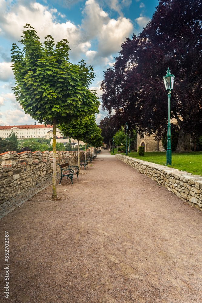 The picturesque historic town. Gardens in Kutna Hora, Czech Republic, Europe. UNESCO World Heritage Site The picturesque historic town. Gardens in Kutna Hora, Czech Republic, Europe. UNESCO World Heritage Site