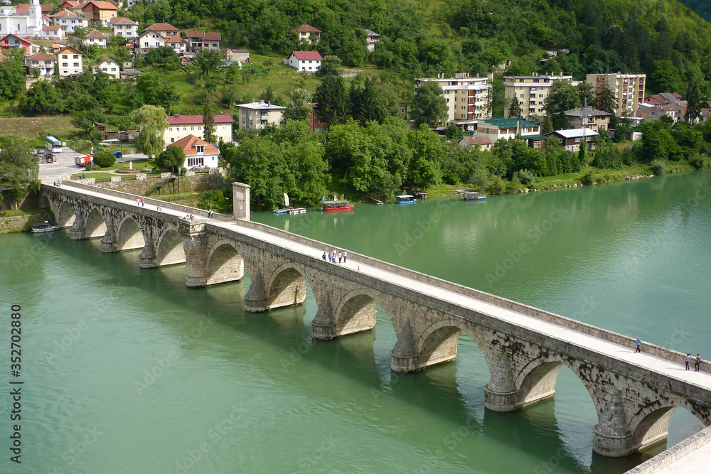 The Mehmed Paša Sokolović Bridge in Visegrad-Bosna and Hercegovina