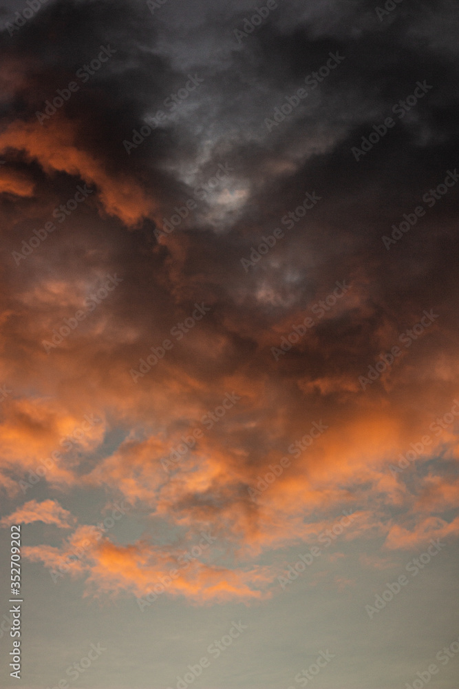 Fototapeta premium dramatic sky with clouds