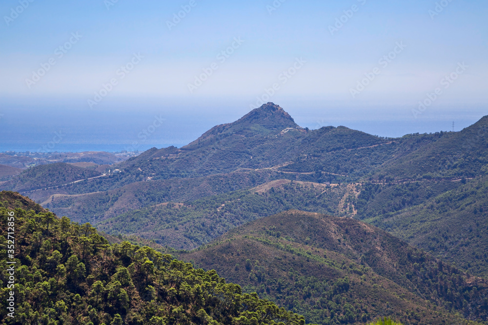 Andalusian landscape with mountains Andalusian landscape with mountains