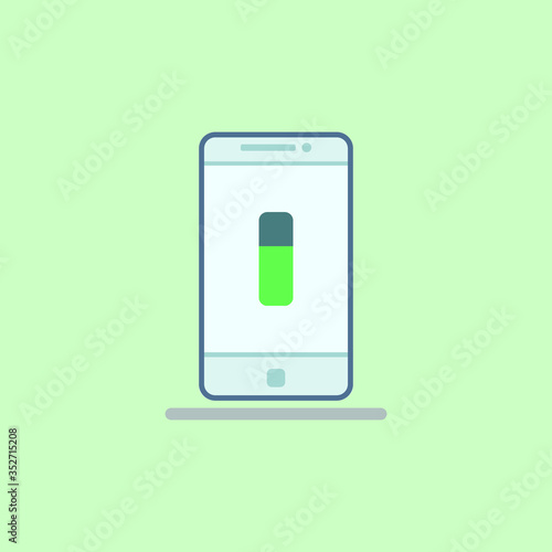 vector illustration of a mobile phone