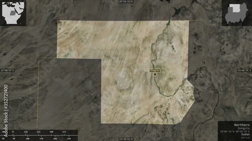 Northern, Sudan - composition. Satellite