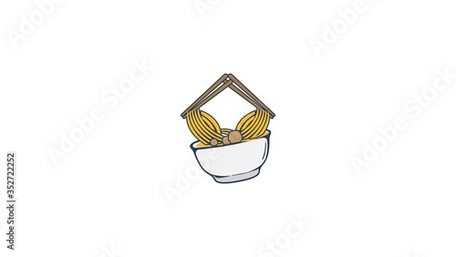 Indonesian famous food Bakso vector illustration
