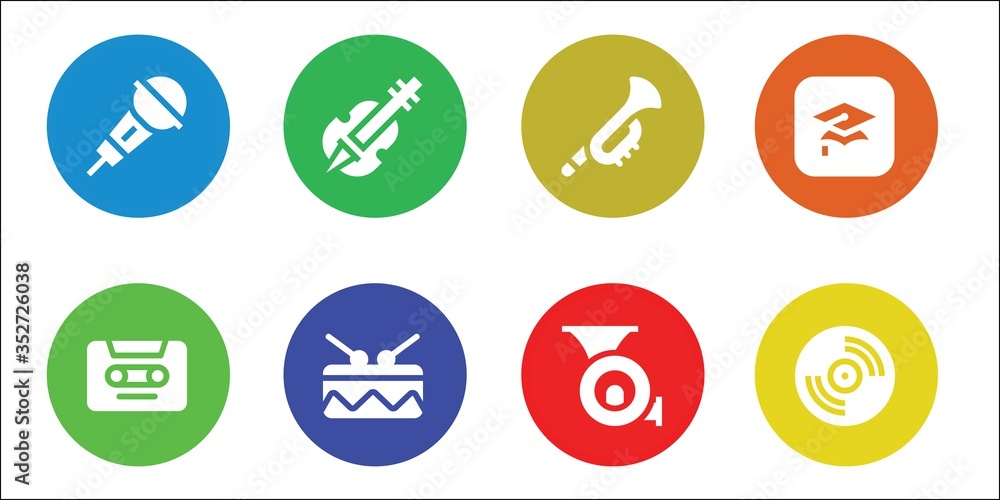 musical icon set musical icon set
