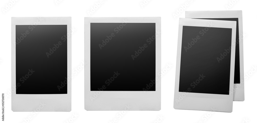 Instant photo frame with clipping path isolated on white background. Instant photo frame with clipping path isolated on white background.