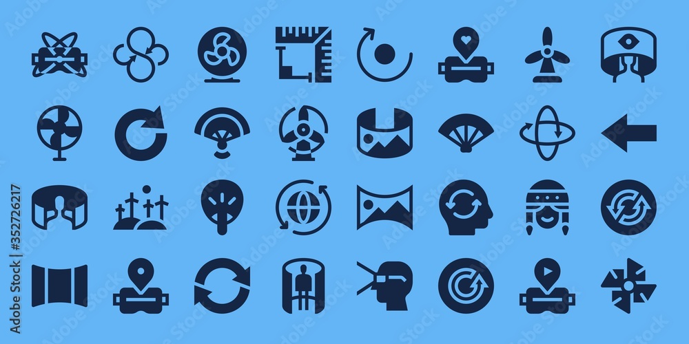 Obraz premium rotation icon set