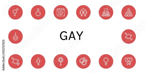 gay icon set