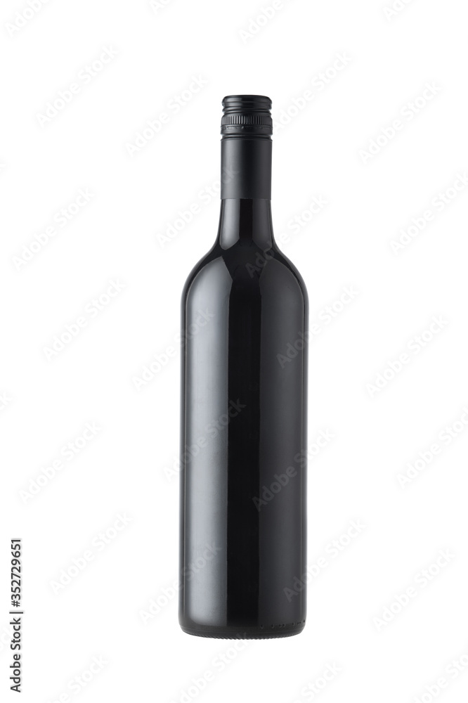 Wine bottle mock up isolated on white background with clipping path; Wine bottle mock up isolated on white background with clipping path;
