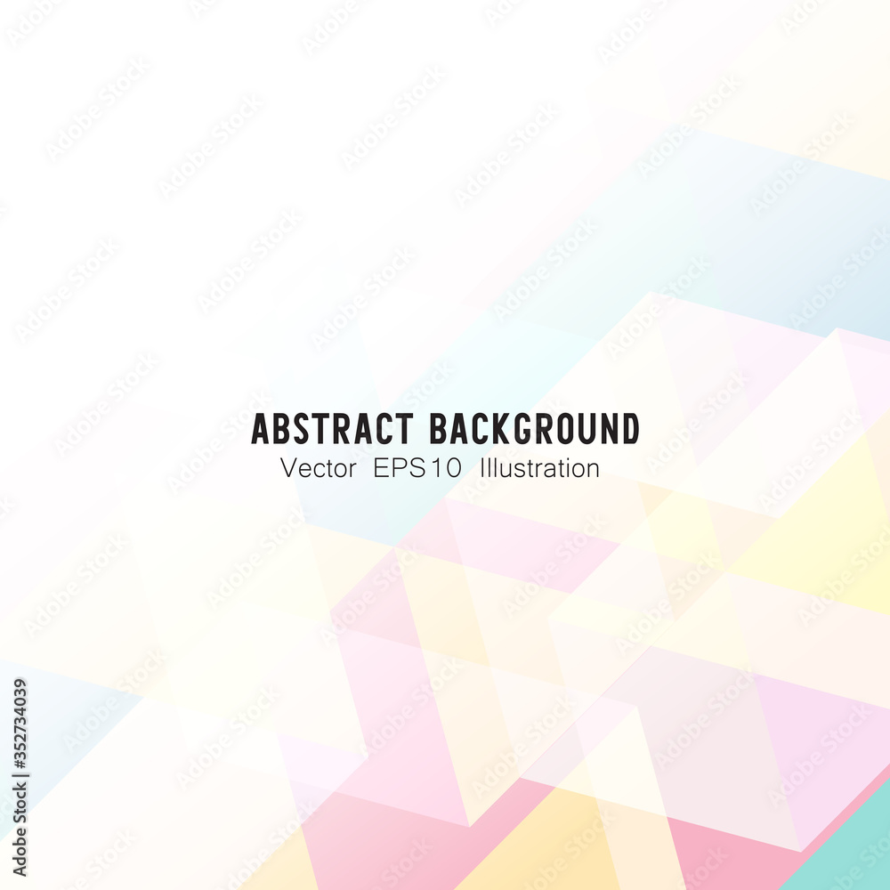 Fototapeta premium Abstract geometric or isometric polygon or low poly vector technology business concept background.