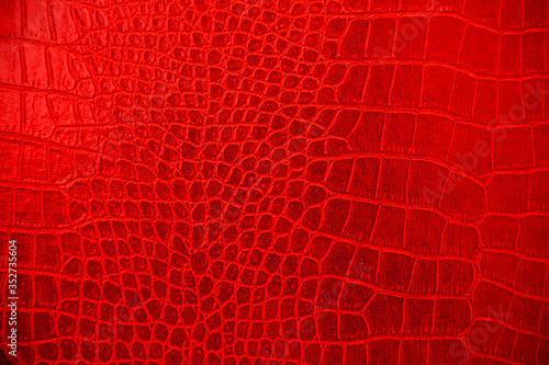 Obraz na plátně Red skin leather texture