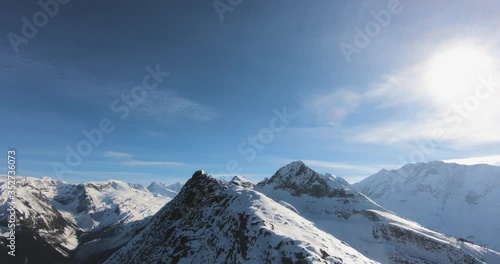 Wallpaper Mural Mount Abbott, Revelstoke  British Columbia. Snowy Mountains aerial mountain peak reveal. Torontodigital.ca