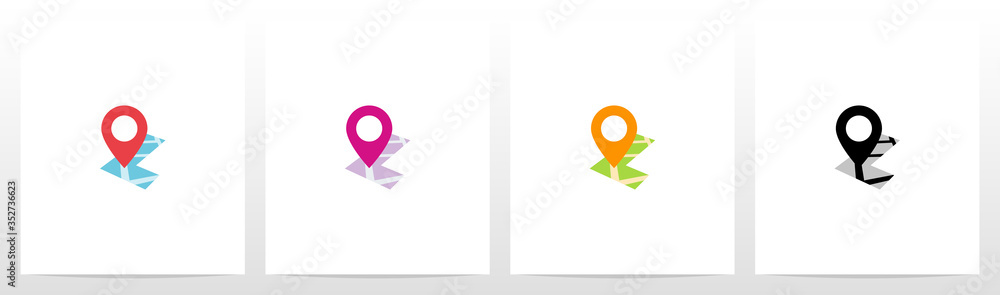 Location Pin On Letter Logo Design L Location Pin On Letter Logo Design L