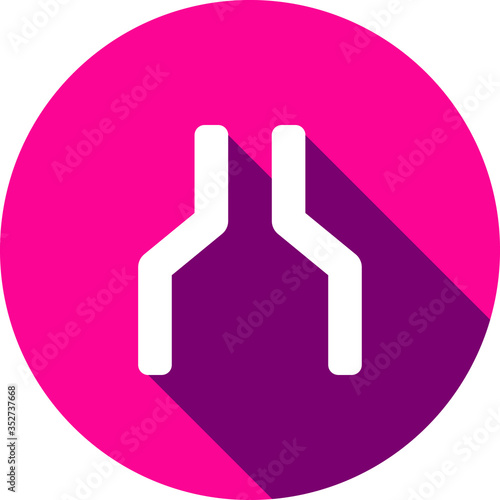 narrow road icon