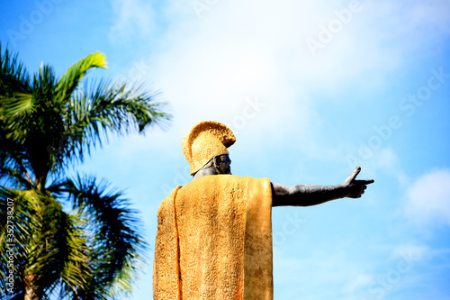 Kamehameha statues in Honolulu, Hawaii, U.S.A.