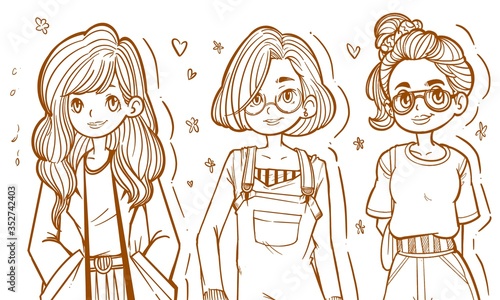 girl fashion drawing