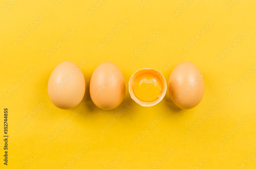 Beautiful fresh brown chicken eggs. Beautiful fresh brown chicken eggs.