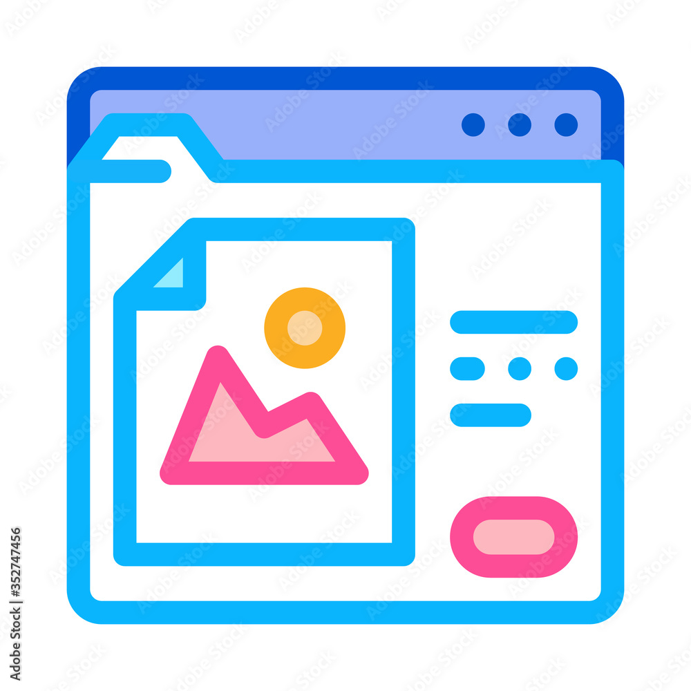 information sealed folder icon vector. information sealed folder sign. color symbol illustration information sealed folder icon vector. information sealed folder sign. color symbol illustration