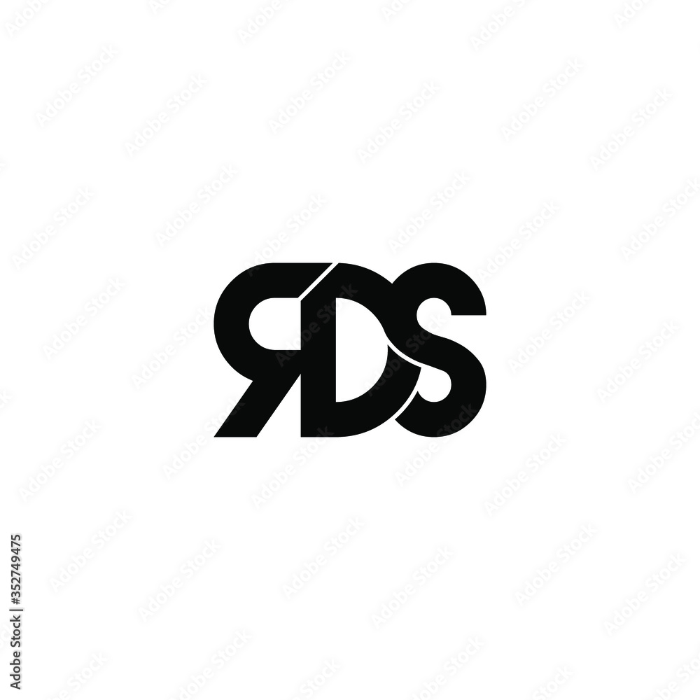 rds letter original monogram logo design rds letter original monogram logo design