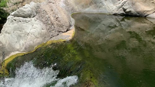 small waterfall in Malibu creek California photo