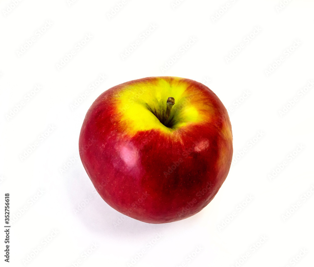 Isolated on white background apple close-up Isolated on white background apple close-up