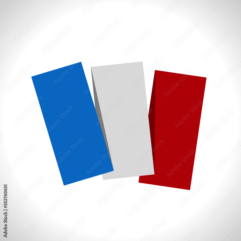 drapeau bleu, blanc, rouge Stock Vector Adobe Stock