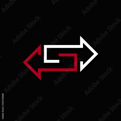 flèche graphique