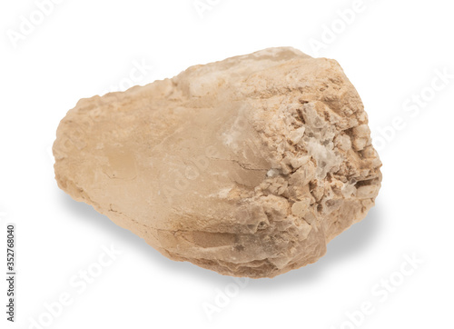 .Borax mineral on white background for studio photo