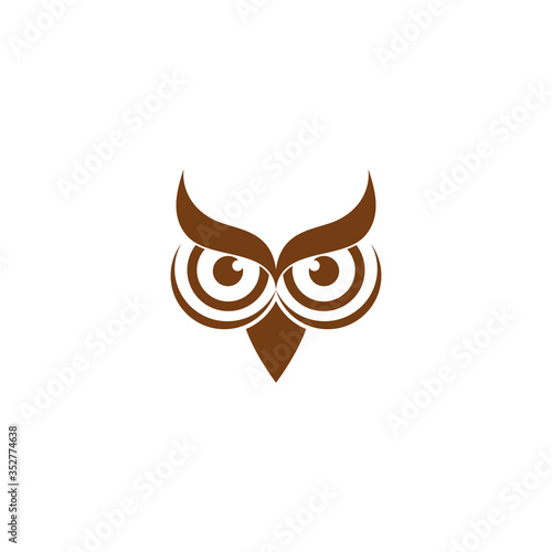 Fototapeta Naklejka Na Ścianę i Meble -  Owl Logo Template Vector