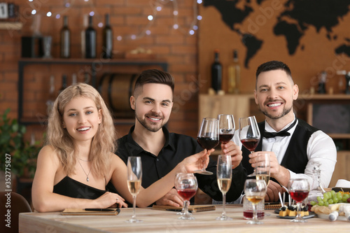 People tasting wine at the ...