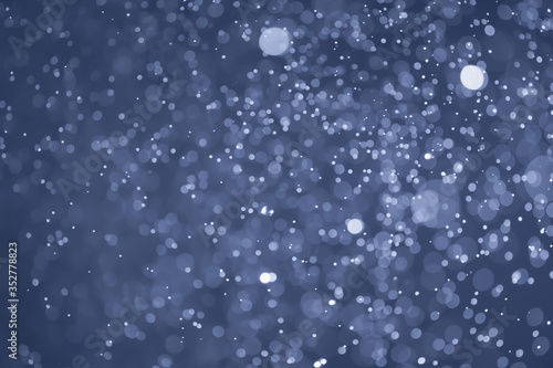 Blue glitter bokeh of light.Abstract blurred light