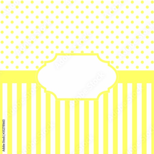 baby shower invitation card in yellow