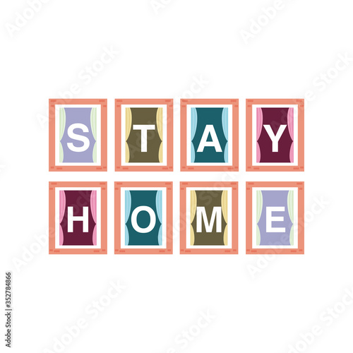 stay at home  awareness social media campaign and coronavirus prevention