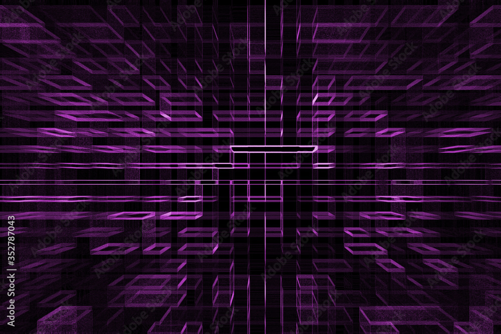 Fototapeta premium Abstract psychedelic Futuristic colorful background effect color texture and is suitable Motion with soft connecting lines. Psychedelic wallpaper or for web .