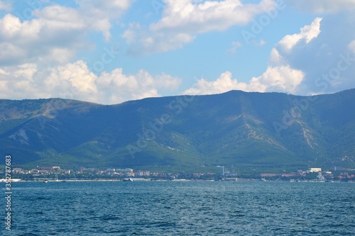 Mountain view from the sea