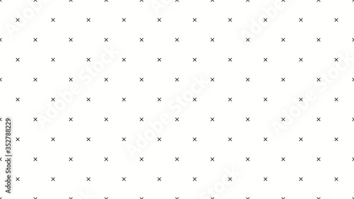 Seamless simple pattern of dotted cross, X sign. Aspect ratio, full hd, 4K, for a widescreen display