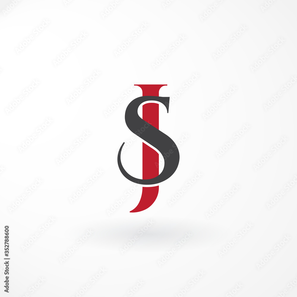 Obraz premium Monogram Design Letter with Combination Letter A Serif and Lines