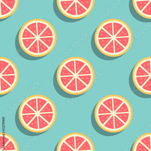 Design pattern based on grapefruit & orange.