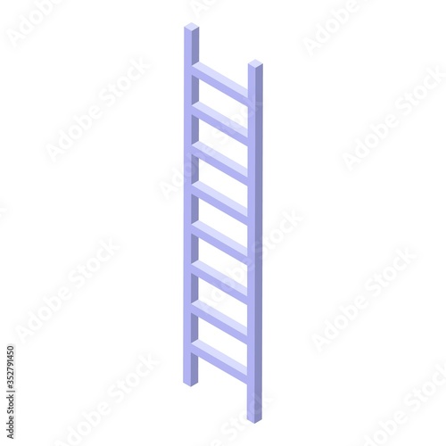 Paint ladder icon. Isometric of paint ladder vector icon for web design isolated on white background